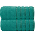 Casabella Deluxe 2 Piece Jumbo Bath sheet 90x180 cm 100% Cotton Extra Large Bath Towels Highly Absorbent Jade Green Bath sheets Towels - image 1