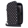 USA Gear Portable WiFi Hotspot Hard Case – Polka Dot Travel Organizer