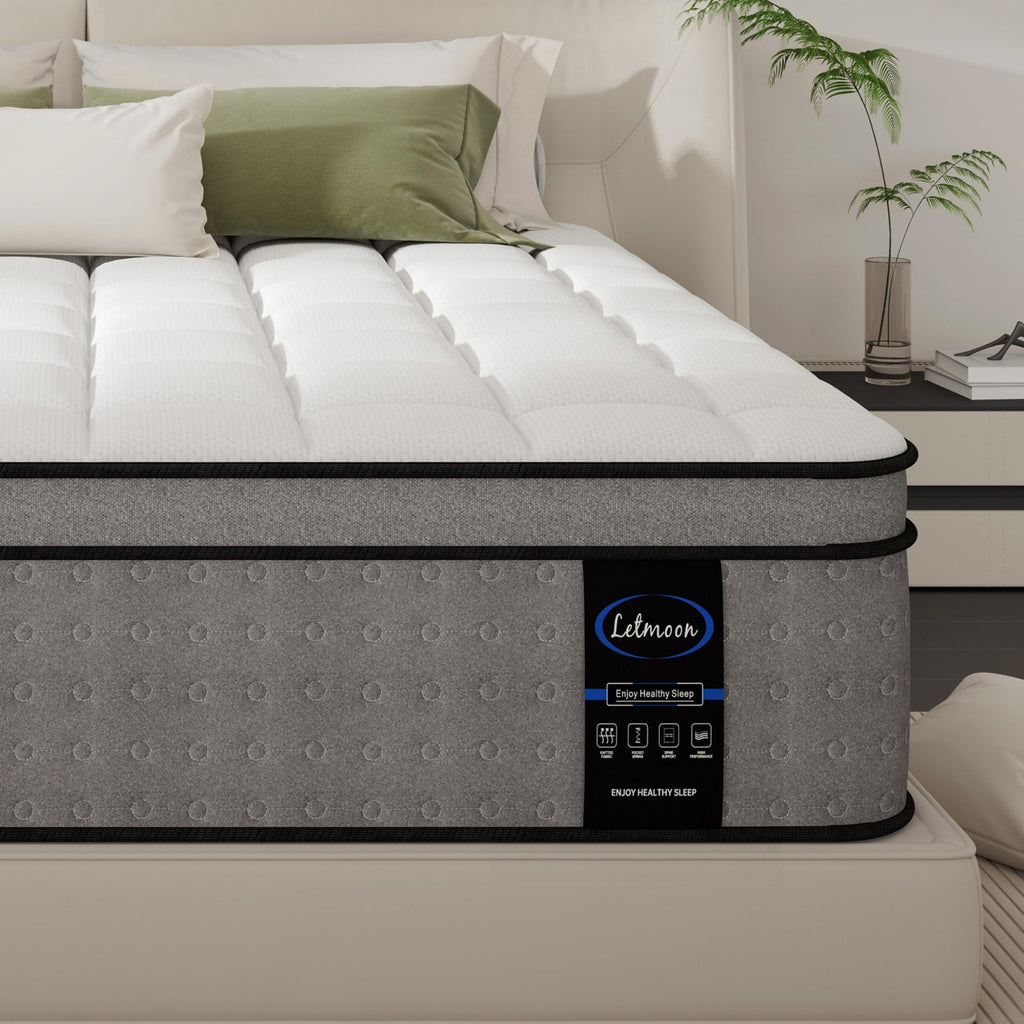 LETMOON Double Memory Foam and Pocket Sprung Hybrid Mattress
