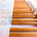 Bamboo Knitting Needles Set – 18 Sizes with Roll-Up Pouch
