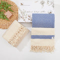 Jolof Store Turkish Beach Towel Set – 2-Pack Quick-Dry Cotton 180x100cm