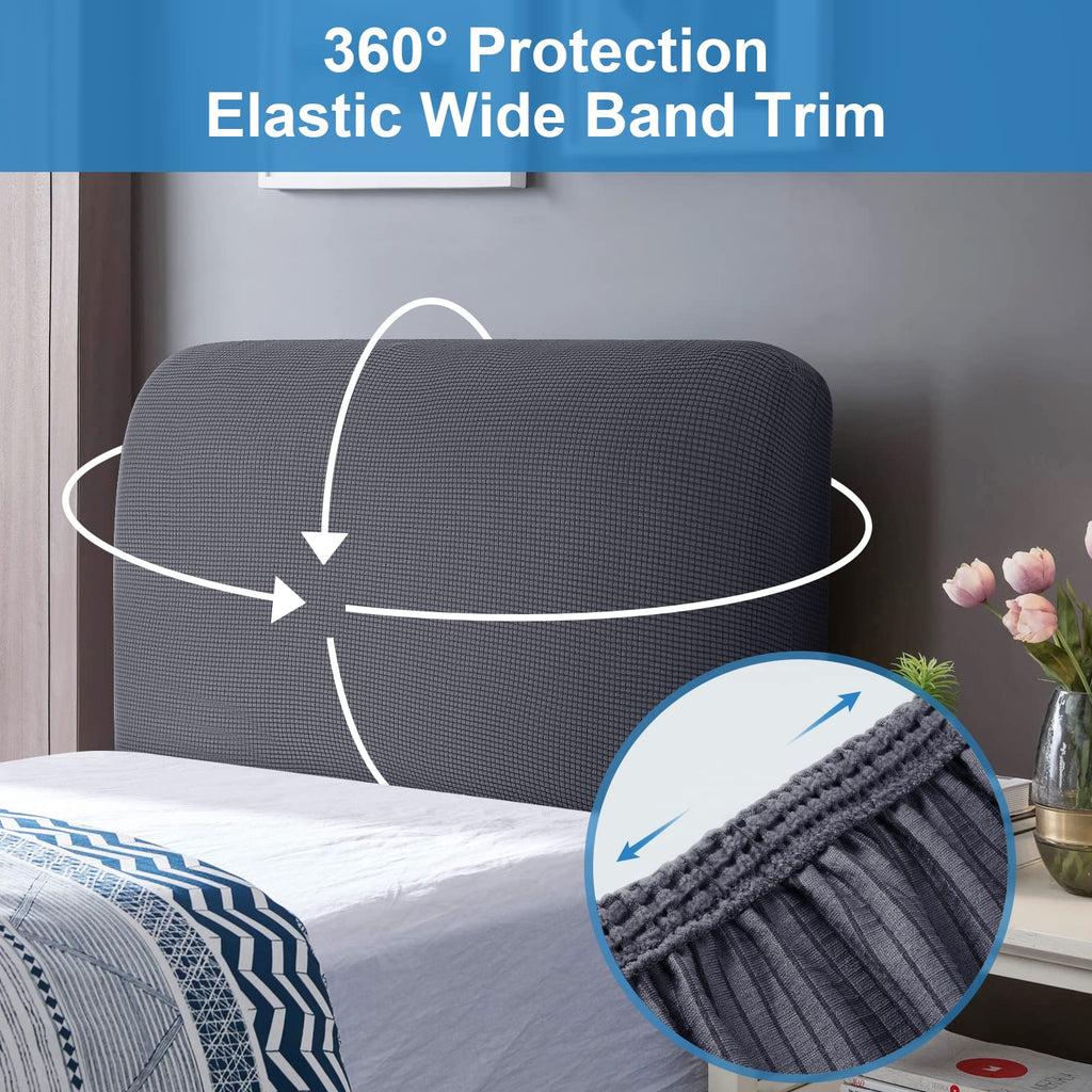 TAOCOCO Single Headboard Covers,Stretch Bed Headboard Cover,All-Inclusive Dustproof Small Double Headboard Bed Covers,Spandex Jacquard Soft Headboard