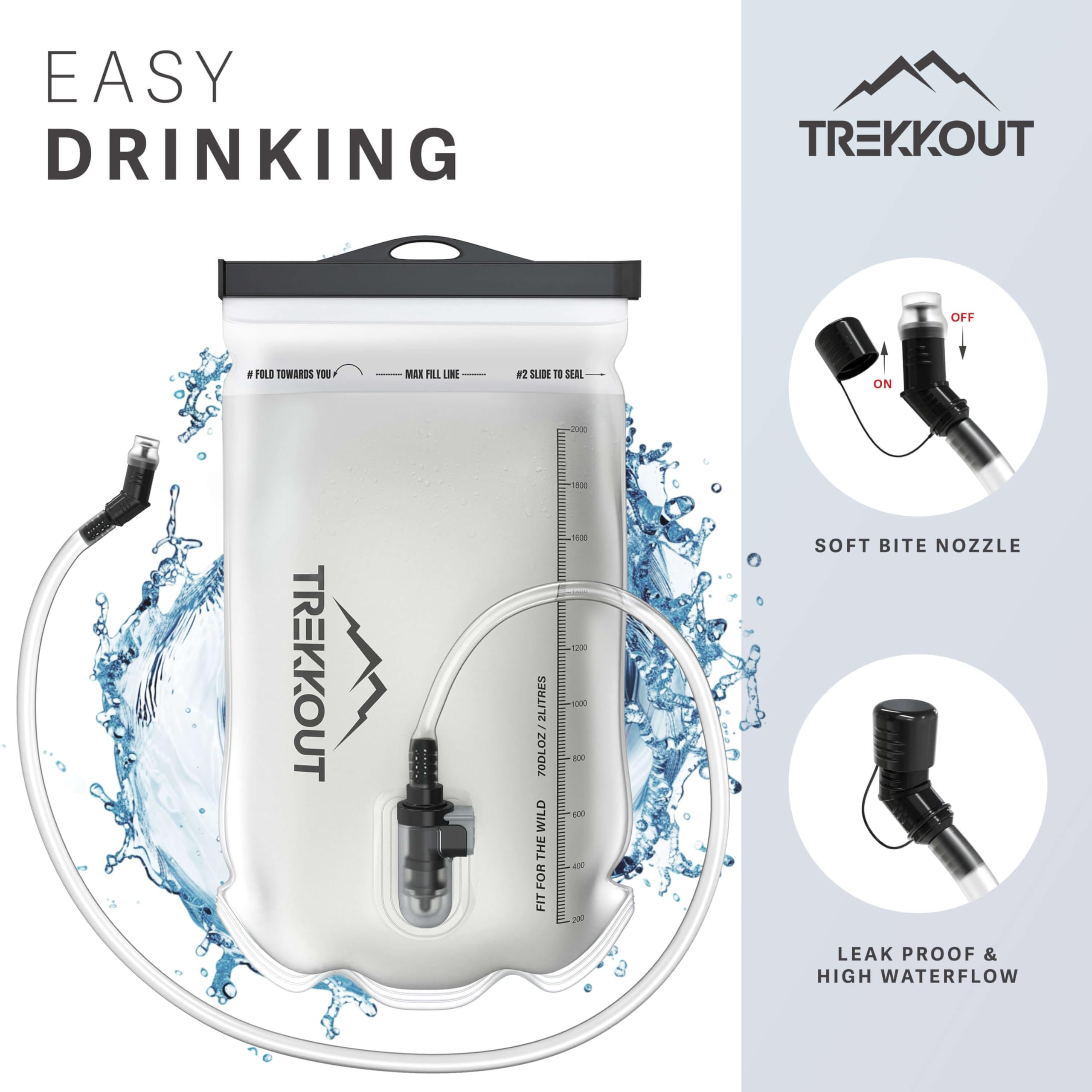 TREKKOUT 5L Hydration Running Vest – Adjustable Ultra-Light Trail Pack
