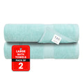 Tag Terry 2-Pack 600 GSM Cotton Bath Towels | 70x140cm Aqua Set