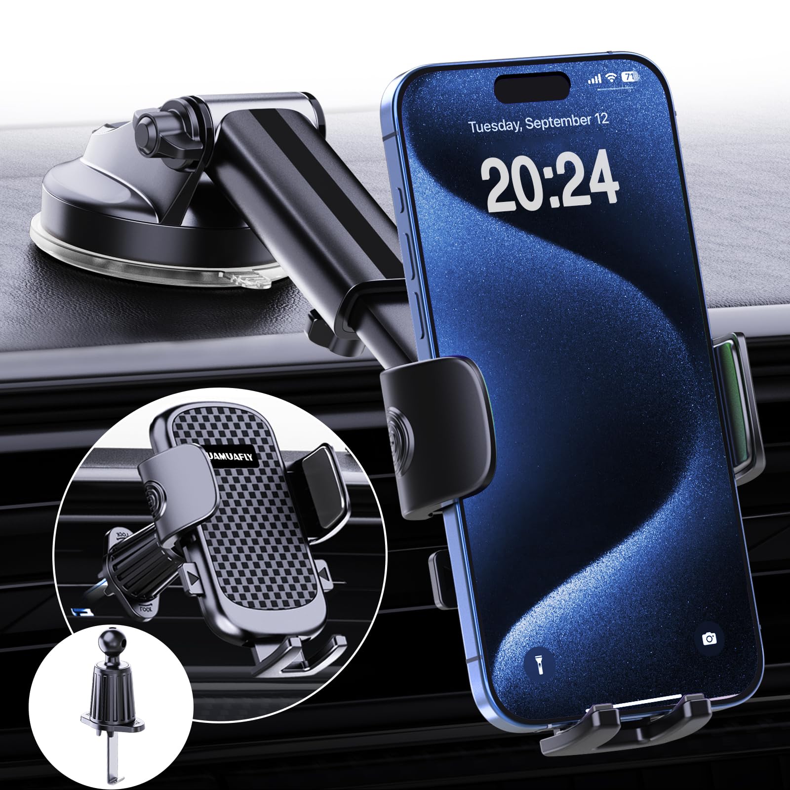 Jolof Store Car Phone Holder – Stable Dashboard & Vent Mount for Trucks