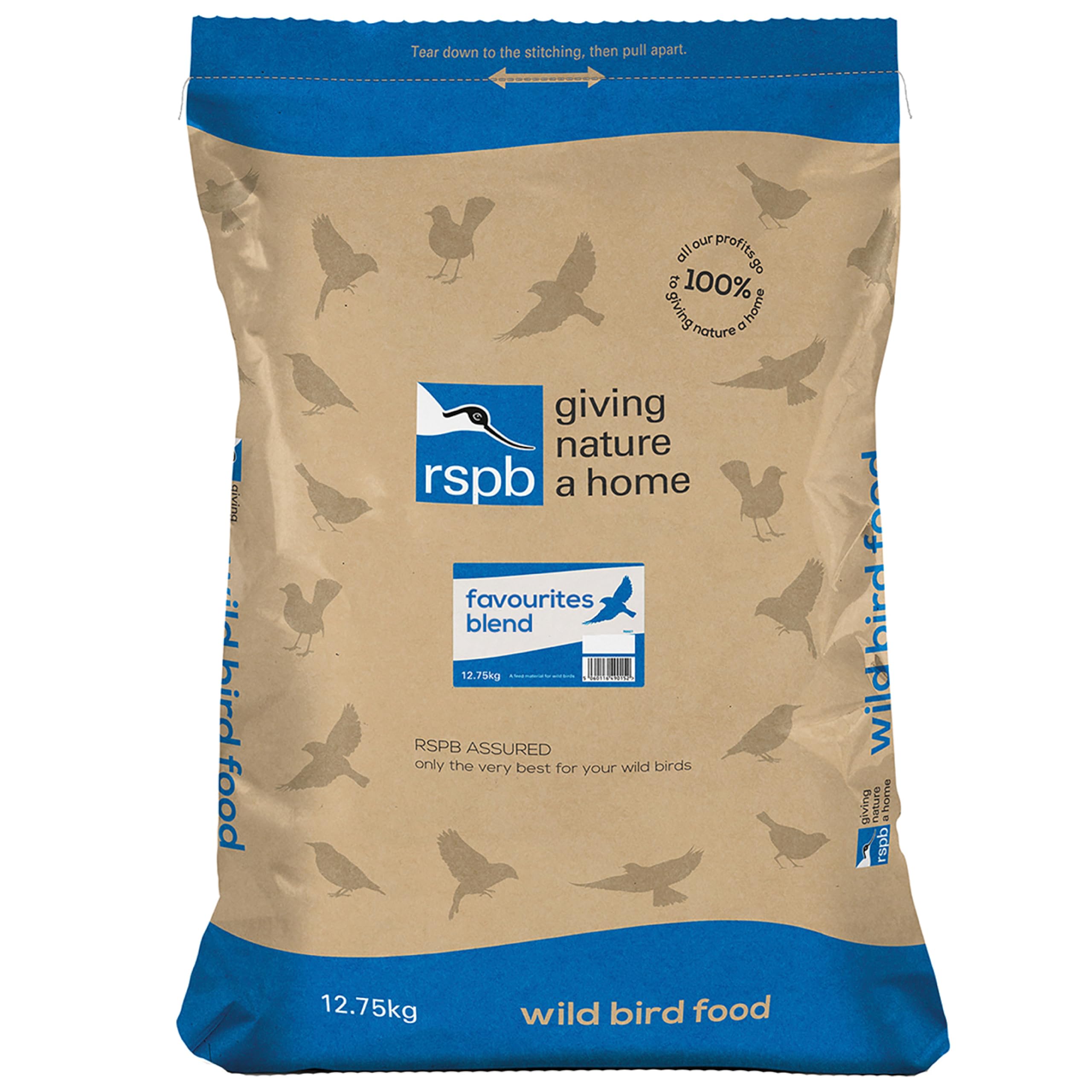 RSPB High Energy Wild Bird Seed Mix with Mealworms & Sunflower Hearts