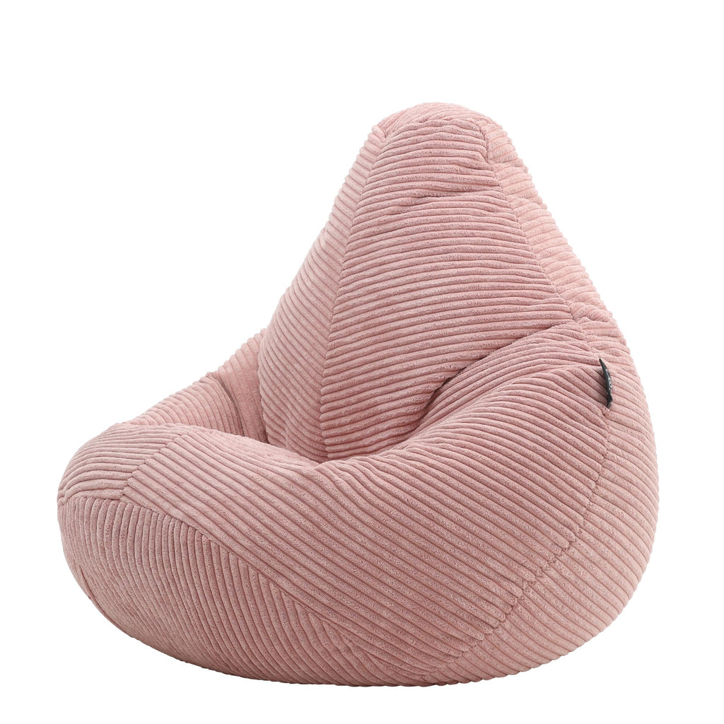 icon Dalton Kids Bean Bag Chair | Dusk Pink Corduroy Recliner