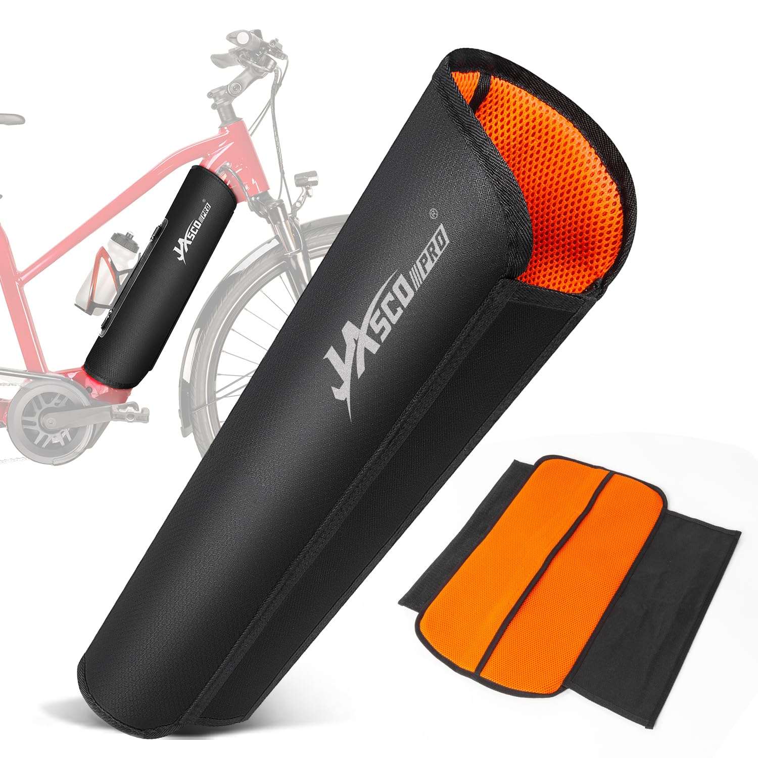 JASCOPRO E-Bike Akku Schutzhülle – Thermoschutz für 28-43cm Rahmen
