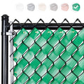 Fenpro Chain Link Fence Privacy Tape - Emerald Green 250ft Roll with Fasteners