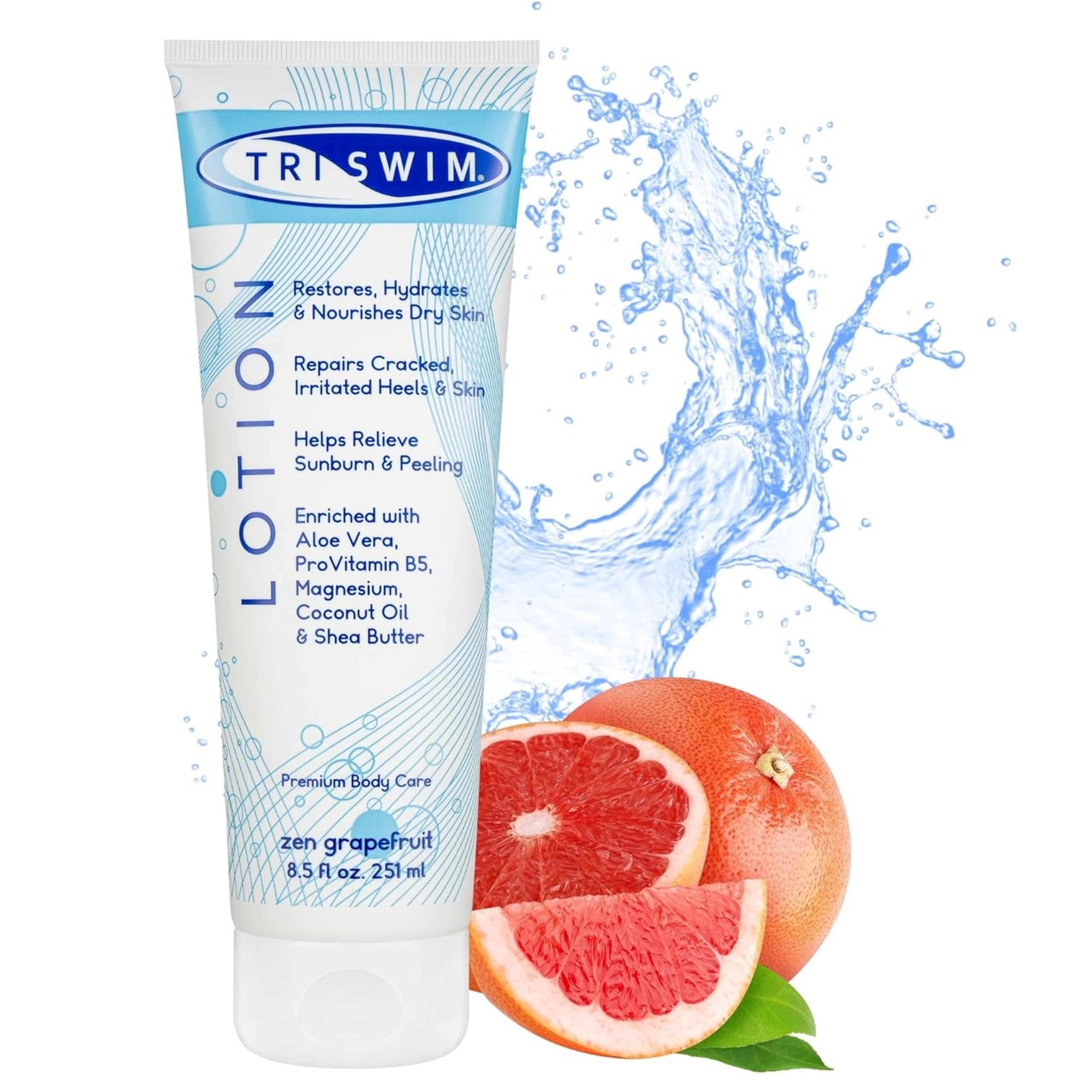 TRISWIM After Swim Body Lotion | Magnesium Enriched Skin Care - 251ml