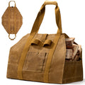 OneTigris Waxed Canvas Firewood Carrier – Extra Large Log Tote Bag