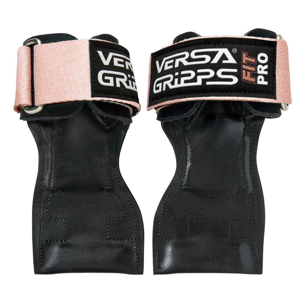 Versa Gripps Fit Pro Weightlifting Grips for Women - Peach Bellini - S