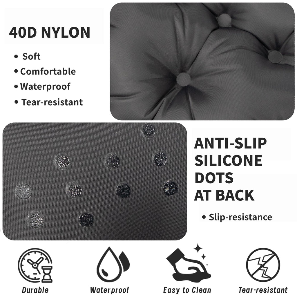 EULANT Thickened Non-slip Inflatable Stadium Seat Cushion,Blow Up Pillow