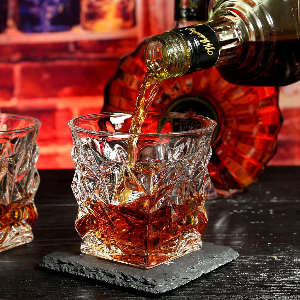 Whiskey Stones and Glasses Gift Set – Granite Chilling Rocks