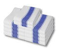 Cotton Tea Towels – 10 Pack Blue Herringbone Kitchen Cloths