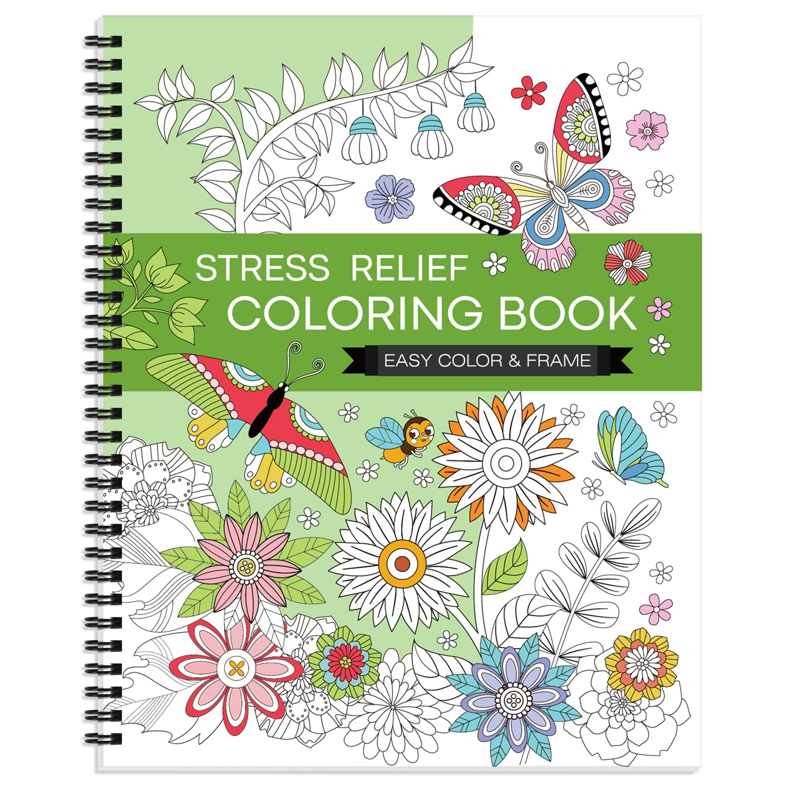 Adult Colouring Book – 30 Mandalas & Patterns Spiral Pad