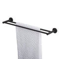 Tiger Urban Double Towel Rail – Black Wall Mounted Bathroom Rack