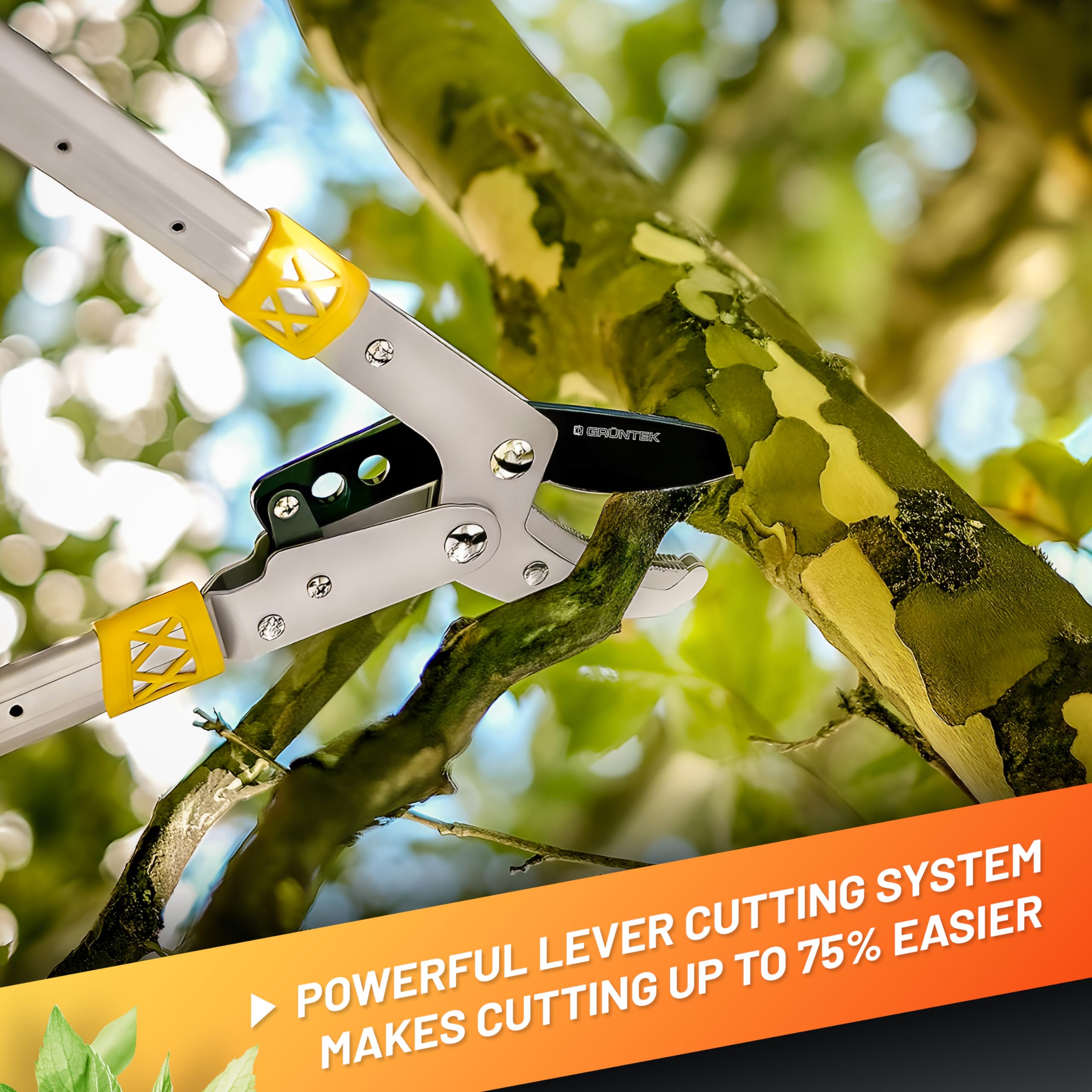 GRÜNTEK Telescopic Bypass Loppers – Heavy-Duty 685-1050mm Garden Shears