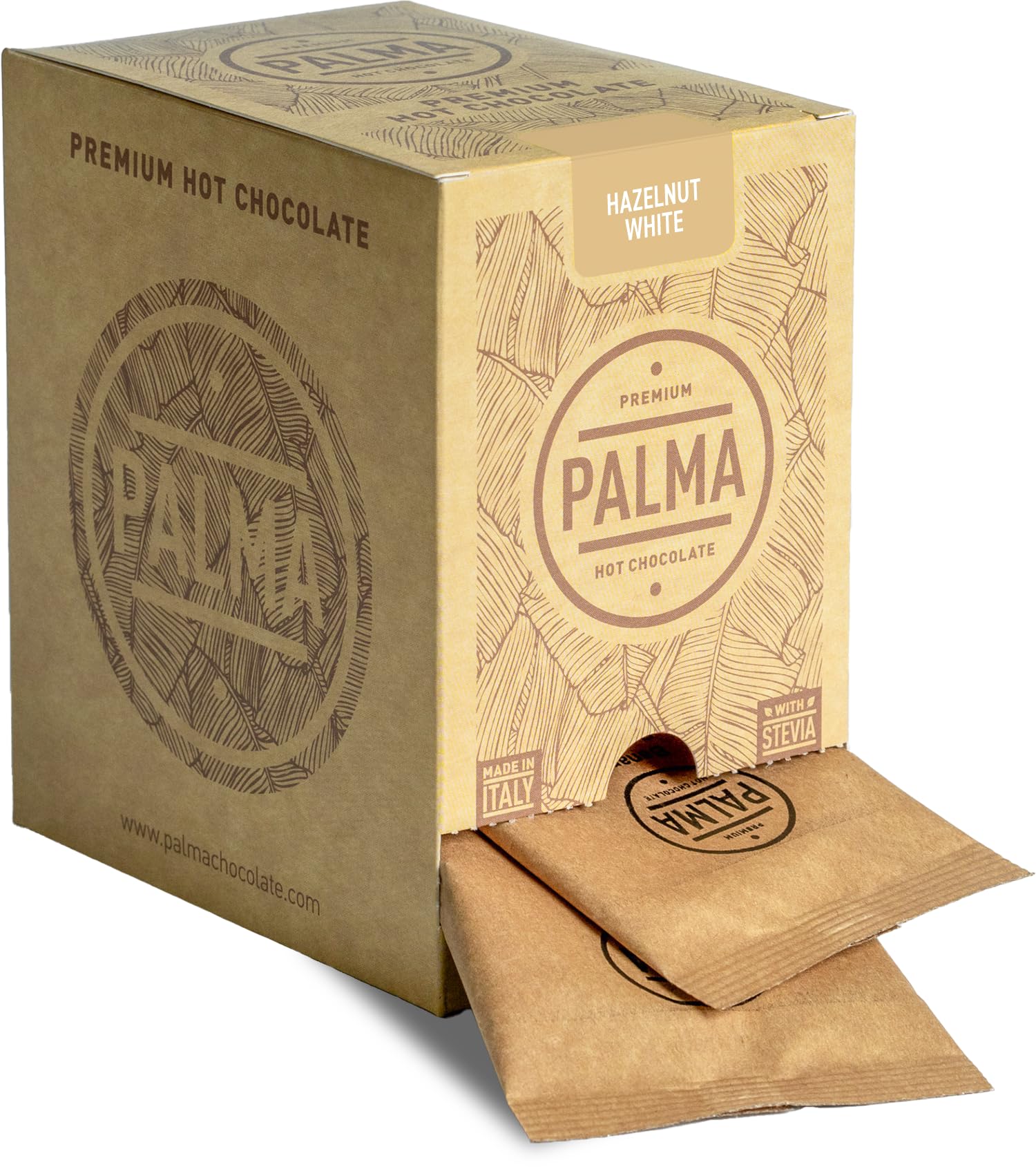 PALMA Italian Hot Chocolate - Hazelnut White Chocolate (20 Servings)