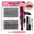 Jolof Store 280pcs Cluster Lashes Kit | 30D+40D Individual Lash Extensions