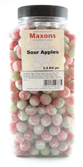 Maxons Sour Apples Boiled Sweets – Traditional Bulk Retro Candy Jar 3.4kg