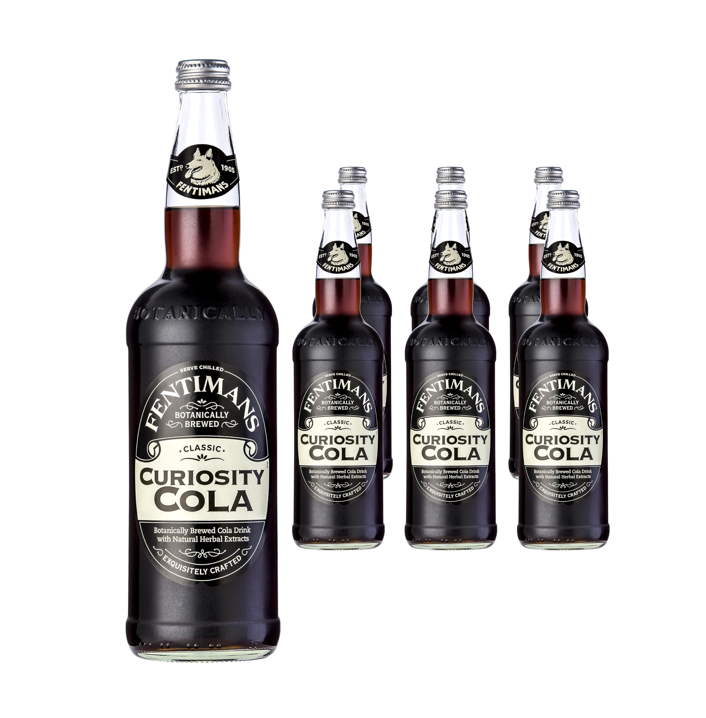 Fentimans Curiosity Cola – Botanically Brewed Soft Drink – 6 x 750ml