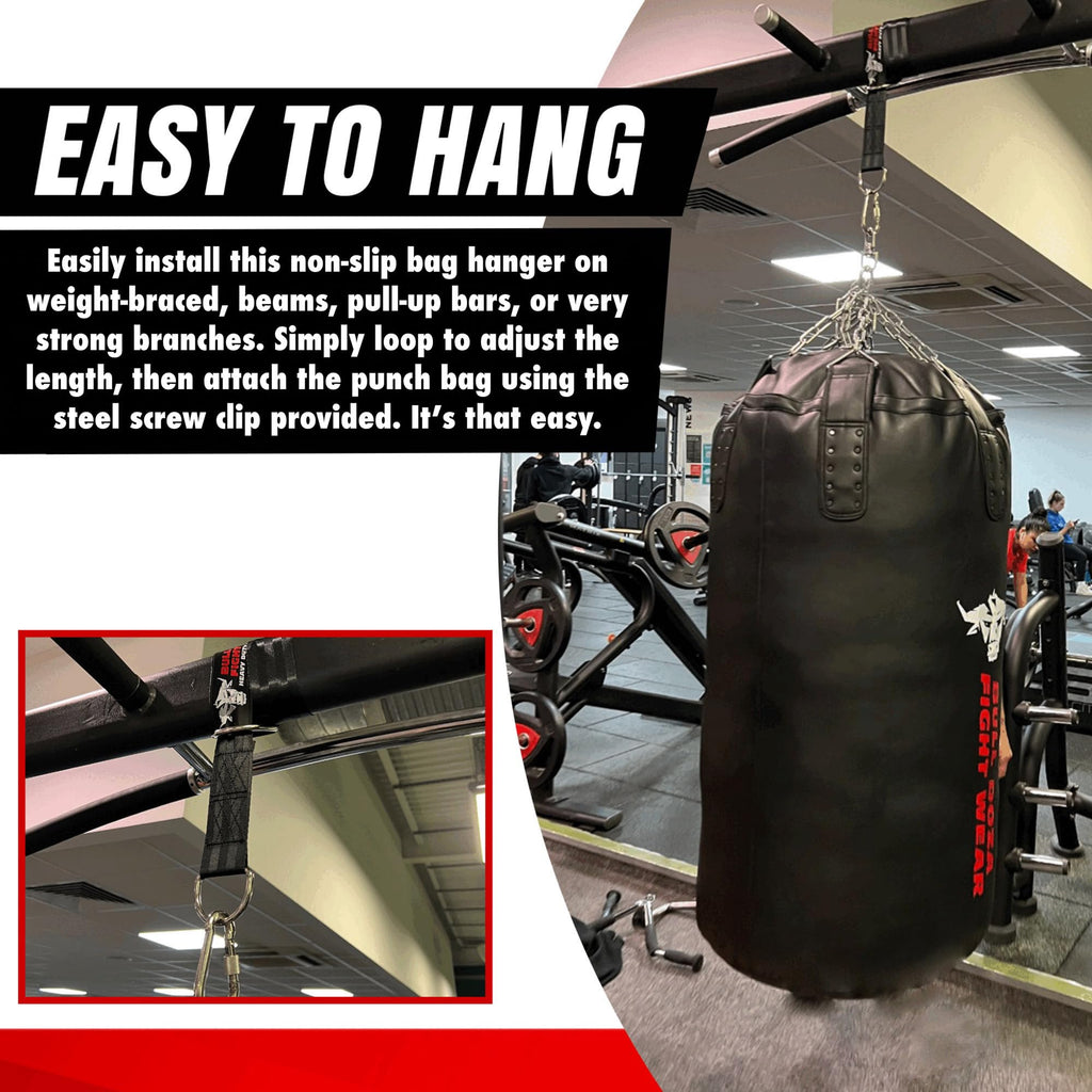 Bull Doza Fight Wear Heavy Duty Boxing Punch Bag Strap Hanger - 500lbs