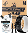 Peaty's Tubeless Wheel Conversion Kit | 30mm Tape & 42mm Valves | Black