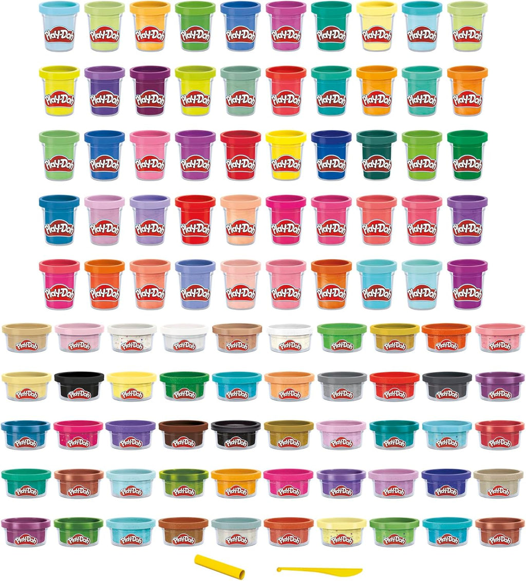Play-Doh 100-Pack Bulk Modeling Compound - Sparkle, Metallic & Confetti