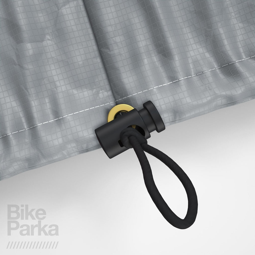 BikeParka STASH Waterproof Ripstop Bicycle Cover - Pavement Grey