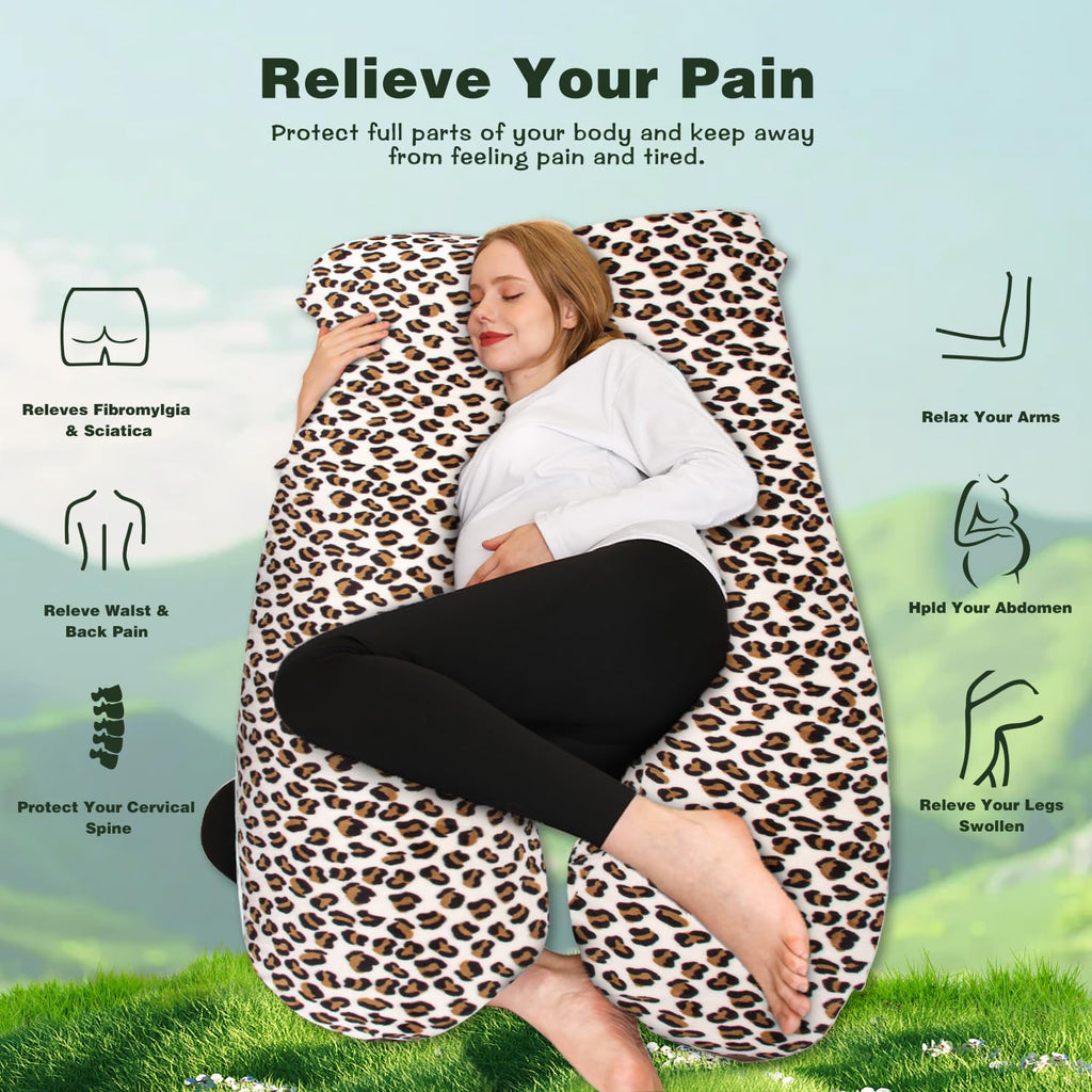 Chilling Home U-Shaped Pregnancy Pillow | 55-Inch Full Body Support