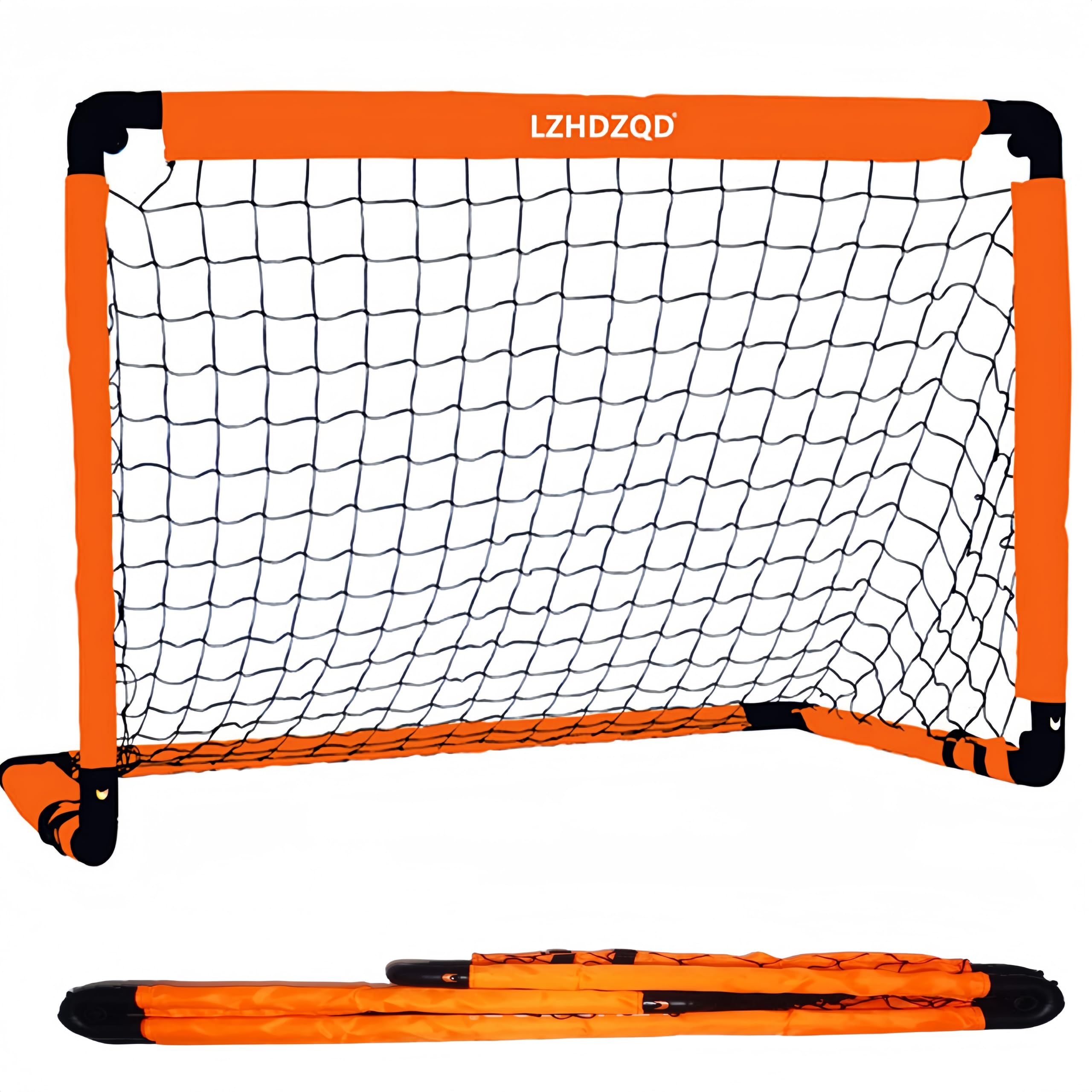 LZHDZQD Kids Football Goal – 3x2FT Portable Foldable Garden Soccer Net