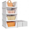 SNSLXH Upgraded Folding Closet Organisers,Wardrobe Storage Organiser 4Pack - image 1