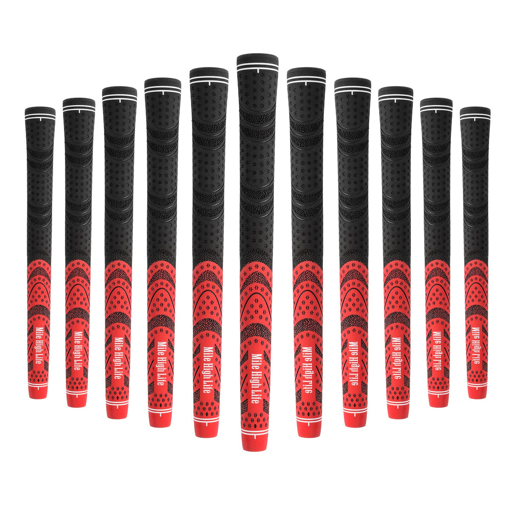 Mile High Life Avid Golf Club Grips - 13 Pc Multi-Compound Rubber Set