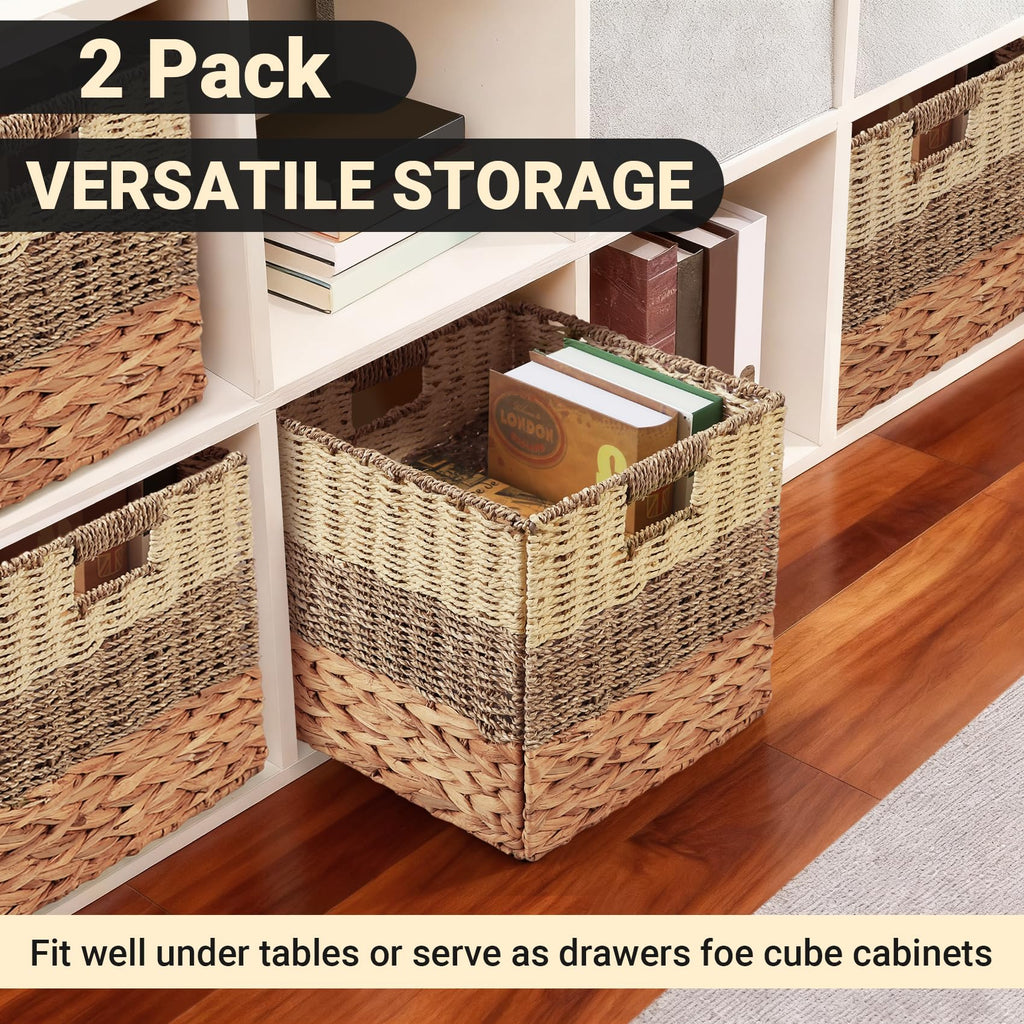 Tsudoku Storage Cubes Baskets, Set of 2 Hand-Woven Storage Baskets, 30cm - image 5