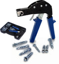 TOPWAY Wall Anchor Setting Tool Kit | 72Pc Steel Hollow Wall Fixings Set
