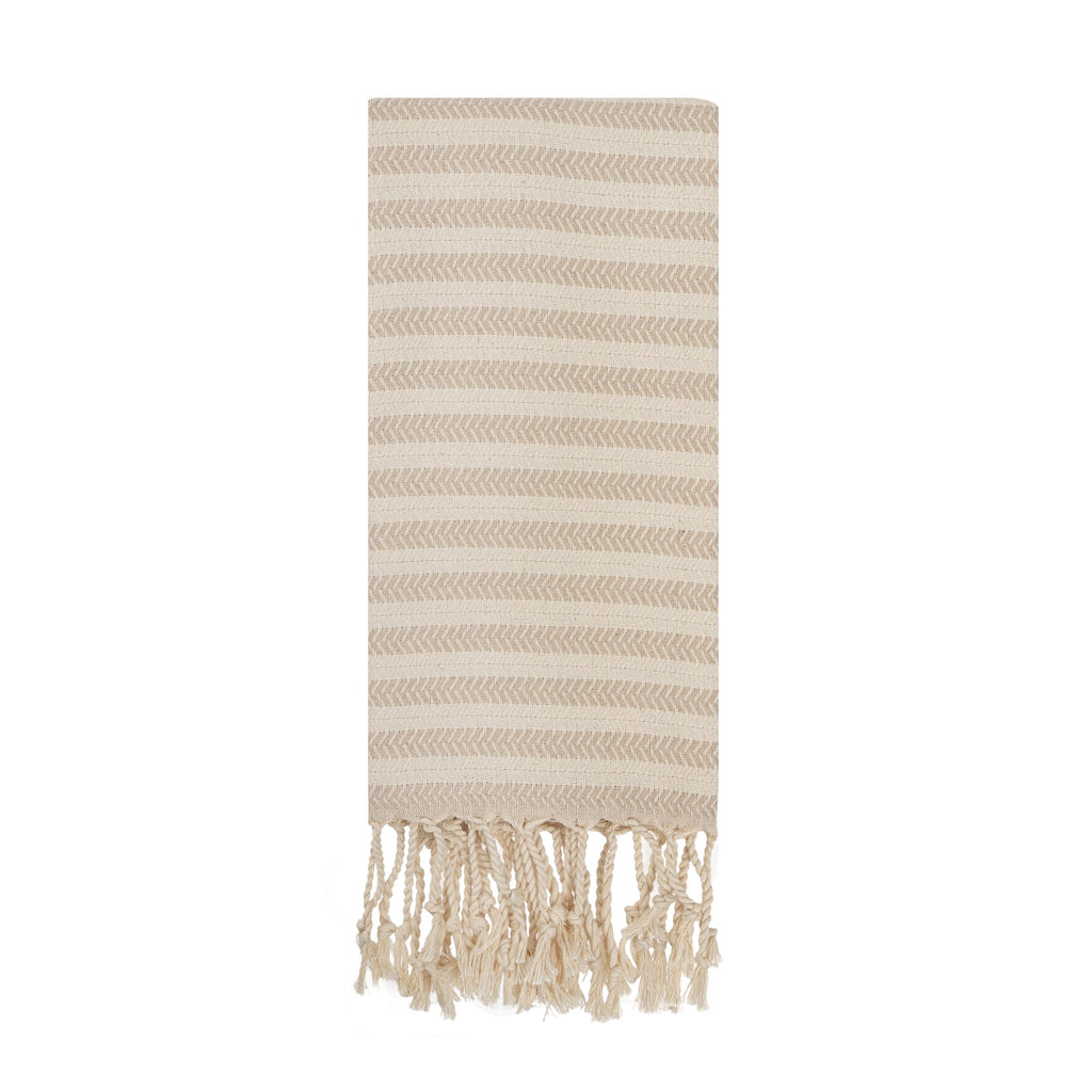 Blue Beach Turkish Towel Striped - 90 x180cm Large Turkish Hammam Peshtemal Towel - Super Absorbent, Quick Dry, Lightweight - image 1