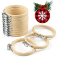 Caydo 12-Piece 3-Inch Embroidery Hoops Set | Bulk Cross Stitch Rings