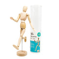 Mont Marte Male Wooden Manikin 30cm | Flexible Artist Drawing Model
