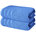 Infinitee Xclusives Cotton Bath Towels Set of 2 - Absorbent 70x140cm Blue