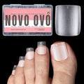 NOVO OVO Long Square Toe Nail Tips – Extra Wide Full Cover Clear Kit