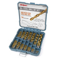 Hi-Spec 99pc HSS Drill Bit Set | 1-10mm Titanium Coated Steel Bits