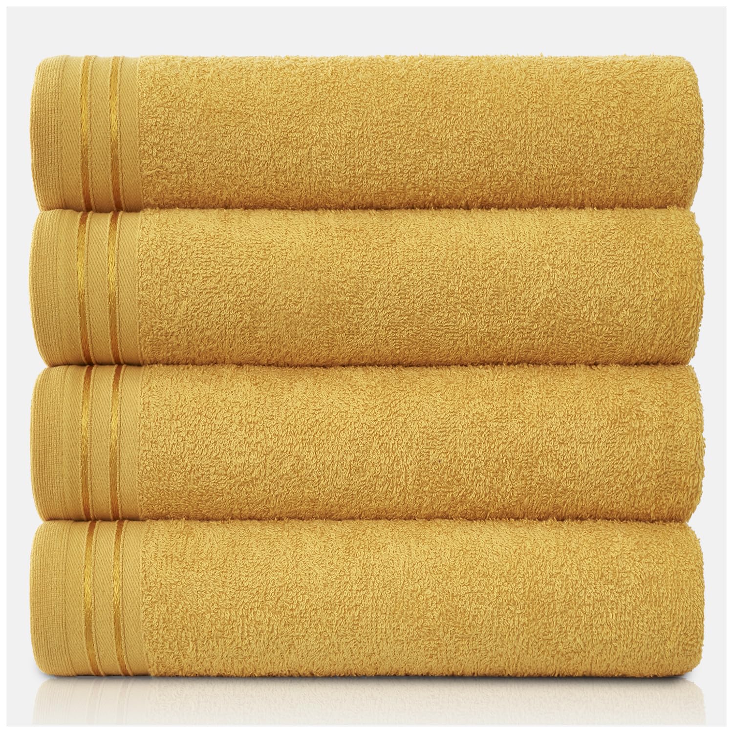 GC Gaveno Cavailia Egyptian Cotton Bath Sheets - 4 Pack Large Towels