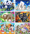 Jolof Store 6 Pack 5D Diamond Painting Kits for Adults – DIY Animal Art