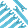 sourcing map 30Pcs 25cm/10-Inch Nylon Coil Zippers, #3 Closed End Separating Jacket Zippers Bulk Frame Replacement for Tailor Sewing Bag Craft