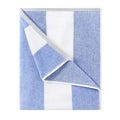 HENBAY Oversized Beach Towel – 70x35 Plush Cotton Striped Pool Towel