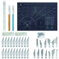 A3 Self Healing Cutting Mat Set with Steel Ruler | Black