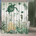 Lerores Sea Turtle Shower Curtain – 240x200cm Anti-Mould Polyester