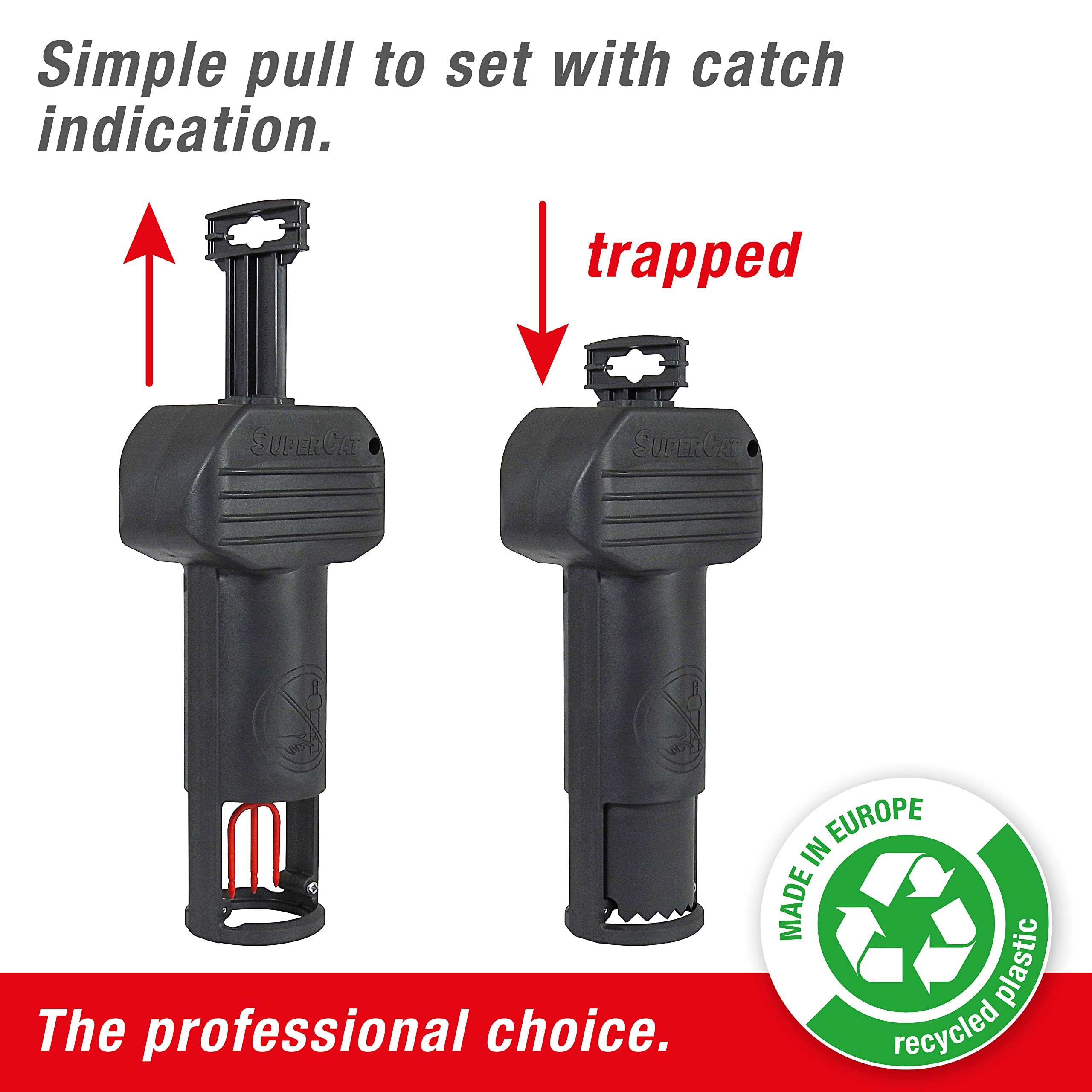 Swissinno Vole Trap PRO SuperCat with Accessory Set - 2 Pack Snap Traps