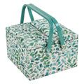 Hobby Gift Large Twin Lid Sewing Box – Eucalyptus Fabric Craft Storage